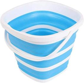 img 4 attached to Versatile Ahyuan 10L Foldable Square Bucket: 🪣 Portable Water Container for Camping, RV, and Outdoor Activities