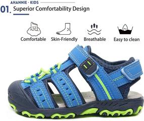 img 3 attached to 👦 Ahannie Outdoor Sandals: The Perfect Toddler Little Boys' Shoes for Adventure!