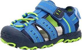 img 4 attached to 👦 Ahannie Outdoor Sandals: The Perfect Toddler Little Boys' Shoes for Adventure!