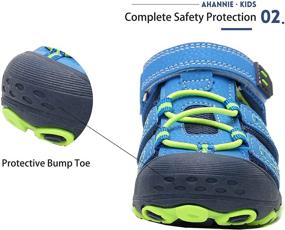 img 2 attached to 👦 Ahannie Outdoor Sandals: The Perfect Toddler Little Boys' Shoes for Adventure!