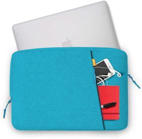 img 3 attached to JETech 13.3-Inch Laptop Sleeve: Waterproof, Shock Resistant, and Compatible with MacBook Pro and Air in Blue