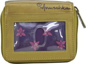 img 2 attached to Anuschka Genuine Zip Around Organiser Wristlet Women's Handbags & Wallets