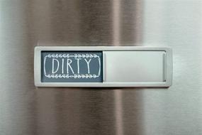 img 1 attached to 🍼 BabyPop! Dishwasher Magnet - Trendy Design for Clean Dirty Sign Indicator, Universal Kitchen Organizer with Stickers