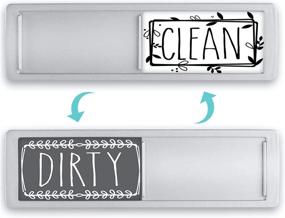 img 4 attached to 🍼 BabyPop! Dishwasher Magnet - Trendy Design for Clean Dirty Sign Indicator, Universal Kitchen Organizer with Stickers