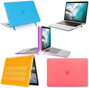 img 1 attached to 🔵 mCover Hard Shell Cover Case for 13.3-inch Apple MacBook Air A1932 Model with Retina Display, Touch ID & All USB-C Ports (Blue) – NOT Compatible with Older MacBook Air A1369/A1466 Models