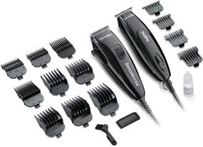 img 1 attached to 💈 Ultimate Hair Clipper and Beard Trimmer Set: Andis 24075 Professional PivotPro and SpeedMaster PivotMotor in Sleek Black