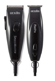 img 2 attached to 💈 Набор для стрижки и подстригания бороды: "Ultimate Hair Clipper and Beard Trimmer Set: Andis 24075 Professional PivotPro и SpeedMaster PivotMotor в эффектном черном исполнении