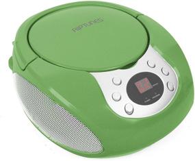 img 2 attached to 🎵 Riptunes Portable CD Player with AM FM Radio - Green, Potable Radios Boom Box with Aux Line-in