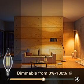 img 2 attached to 💡 DIMMABLE Chandelier Equivalent Candelabra by SHINESTAR