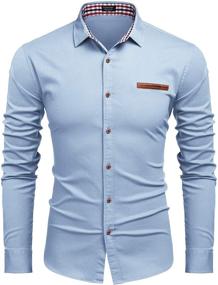 img 3 attached to Stylish and Versatile: Coofandy Casual Dress Button Shirts for Any Occasion