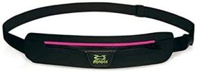 img 2 attached to 👝 Amphipod Airflow Microstretch Belt: Stylish Black Belt with Pink Reflective - Stay Visible and Carry Essentials!