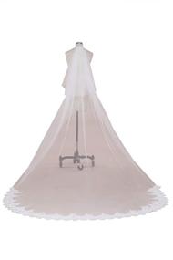 img 3 attached to MisShow Wedding Bridal 1Tier Applique Women's Accessories: Enhancing Elegance and Style