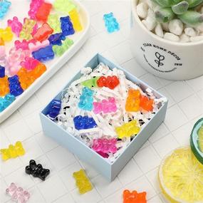 img 2 attached to 🐻 Colorful Resin Bear Charms: 150 Pieces for DIY Craft & Decor - Scrapbooking, Phone Case Making