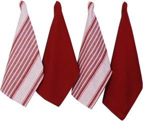 img 3 attached to 🍽️ Vollmond Kitchen Towels 4-Pack: 100% Pure Cotton, 15"x23" - Perfect for your Kitchen!