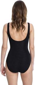 img 1 attached to Gottex Womens Textured Square Swimsuit Women's Clothing