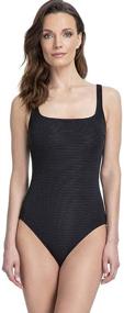 img 3 attached to Gottex Womens Textured Square Swimsuit Women's Clothing