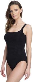 img 2 attached to Gottex Womens Textured Square Swimsuit Women's Clothing