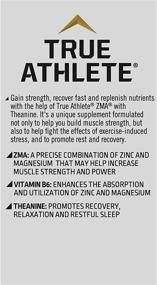 img 1 attached to 💪 Enhanced Muscle Strength Power: True Athlete ZMA + Theanine Supplement, NSF Certified for Sport - Zinc Magnesium Blend (90 Capsules)