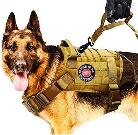 img 1 attached to 🐾 Medical Alert Service Dog Stress Relief No-Touch Patch for Vests/Harnesses - Embroidered Fastener Hook &amp; Loop (No-Touch)