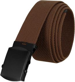 img 4 attached to Military Style Canvas Black Buckle