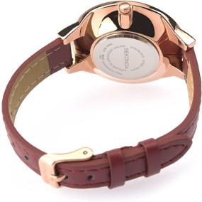 img 2 attached to Sekonda Editions Burgandy Strap Ladies