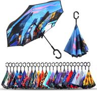 zameka inverted umbrellas windproof protection umbrellas for stick umbrellas logo