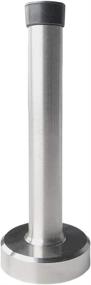 img 4 attached to Premium 5 Inch Stainless Steel Door Stopper with Rubber Buffer Tip for Home and Office - Wall Protector Included