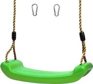 green plastic swing seat with rope by squirrel products – durable and fun! logo