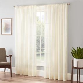 img 4 attached to Eclipse Chelsea Filtering Window Curtain Home Decor