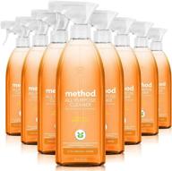 🌱 method all-purpose cleaner spray - plant-based & biodegradable formula | ideal for counters, tiles, stone, and more | ginger yuzu scent | 828ml spray bottles | pack of 8 | varying packaging logo