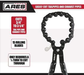 img 3 attached to ARES 15009 - High-performance Exhaust Pipe Cutter - Precisely Cuts 3/4-Inch to 3 1/4-Inch Tailpipes and Exhaust Pipes - 15 Blade Design for Effortless Cutting - Ideal for On- and Off-Vehicle Applications