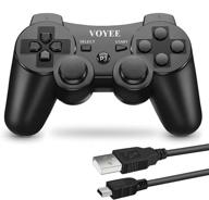 🎮 voyee wireless ps3 controller compatible, upgraded joystick & double shock, motion gamepad for playstation 3 (black) logo