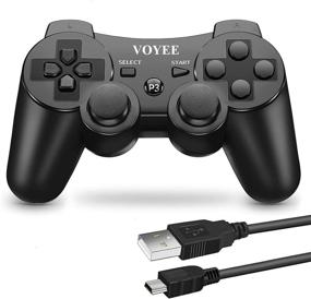 img 4 attached to 🎮 VOYEE Wireless PS3 Controller Compatible, Upgraded Joystick & Double Shock, Motion Gamepad for PlayStation 3 (Black)