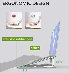 img 2 attached to Oakmyara Foldable Aluminum Ergonomic Compatible