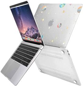 img 2 attached to 🌟 MOSISO MacBook Air 13 inch Case 2020 2019 2018: Transparent Hard Shell with Planet Stars Design, Keyboard Cover, Screen Protector - Compatible with A2337 M1 A2179 A1932 Retina Display, Touch ID