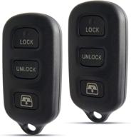 🔑 replacement key fob for toyota 4runner 1999-2009 & sequoia 2003-2007, hyq12ban, hyq12bbx, hyq1512y (pack of 2) – 314 mhz, keyless entry remote control car key logo