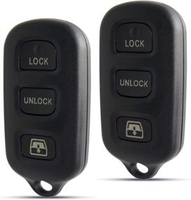 img 4 attached to 🔑 Replacement Key Fob for Toyota 4Runner 1999-2009 & Sequoia 2003-2007, HYQ12BAN, HYQ12BBX, HYQ1512Y (Pack of 2) – 314 MHz, Keyless Entry Remote Control Car Key