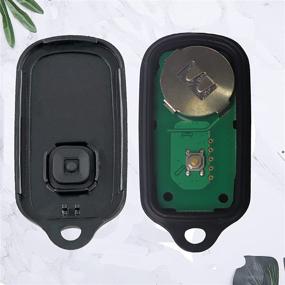 img 2 attached to 🔑 Replacement Key Fob for Toyota 4Runner 1999-2009 & Sequoia 2003-2007, HYQ12BAN, HYQ12BBX, HYQ1512Y (Pack of 2) – 314 MHz, Keyless Entry Remote Control Car Key