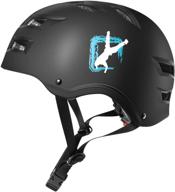 multi sports helmet for skateboarding, cycling, scooting, inline skating, longboarding 🏅 - adjustable sizing, lightweight, ventilated, and protective helmet for kids, youth, and adults logo