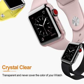 img 1 attached to 📱 Lelong [2 Pack] Прозрачный защитный чехол для Apple Watch Series SE/6/5/4 - Защитник экрана со всех сторон - 40 мм чехол для iWatch