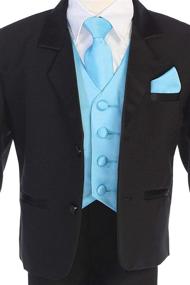 img 2 attached to 👔 Little Gents Boys Tuxedo: Stylish Black Boys' Clothing, Suits & Sport Coats