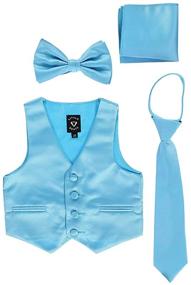 img 1 attached to 👔 Little Gents Boys Tuxedo: Stylish Black Boys' Clothing, Suits & Sport Coats