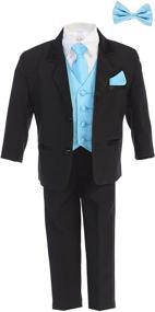 img 4 attached to 👔 Little Gents Boys Tuxedo: Stylish Black Boys' Clothing, Suits & Sport Coats