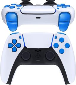 img 4 attached to Enhance Your PS5 Controller with eXtremeRate Blue Replacement Buttons & Triggers - Full Set Repair Kits