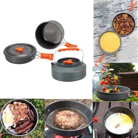 img 3 attached to Bisgear Camping Cookware Stainless Backpacking Outdoor Recreation