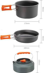 img 2 attached to Bisgear Camping Cookware Stainless Backpacking Outdoor Recreation