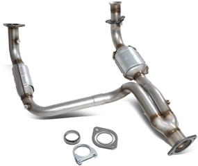 img 4 attached to 🔧 DNA Motoring OEM-CONV-001 Factory Style Catalytic Converter Exhaust Y-Pipe Replacement for 2002-2005 Escalade Avalanche 1500 4.3L 4.8L 5.3L