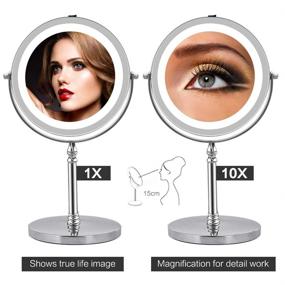 img 2 attached to Makeup Mirror Magnification Magnifying Polished