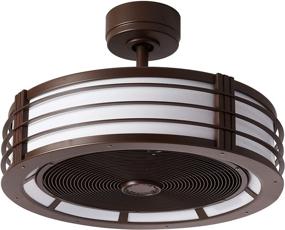 img 4 attached to 🌀 Fanimation Beckwith Indoor Ceiling Fan with Shade Light Kit, 12 inch, Oil Rubbed Bronze - FP7964BOB