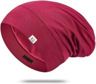 satin bonnet slouchy beanie sleeping tools & accessories for bathing accessories logo